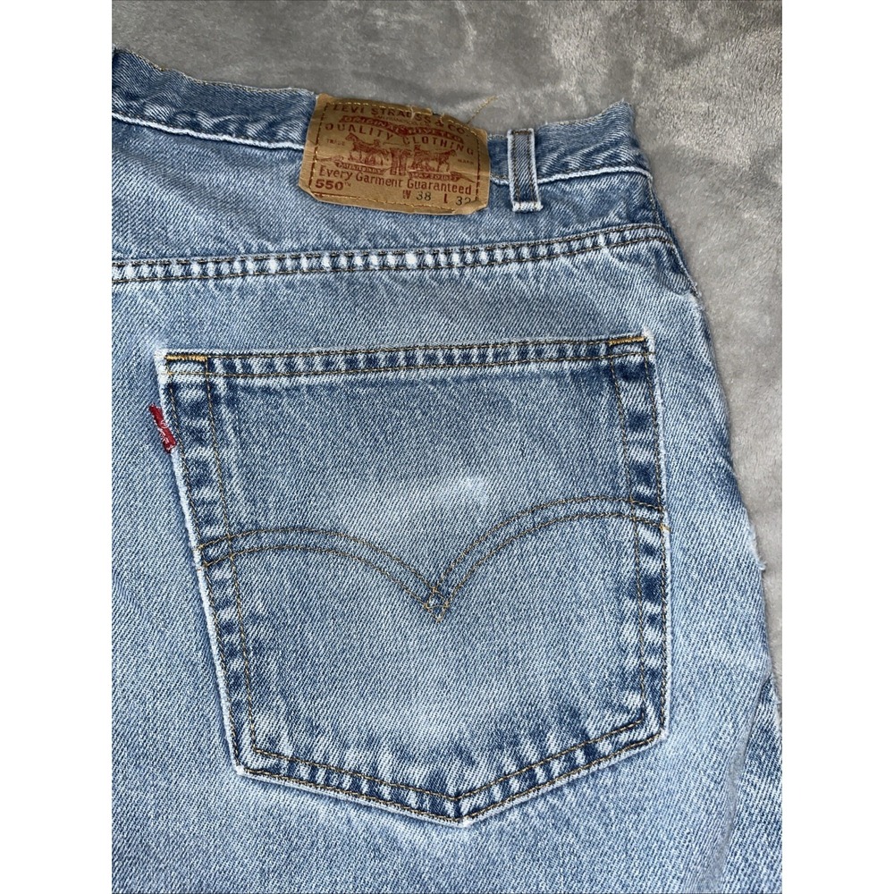 Vintage LEVI STRAUSS 550 Men's Denim Blue Jeans Relaxed Fit Tag Size 34 32